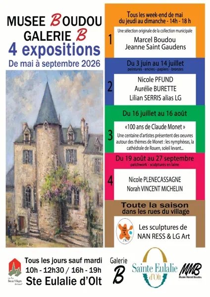 Expos de rue à Sainte Eulalie d'Olt